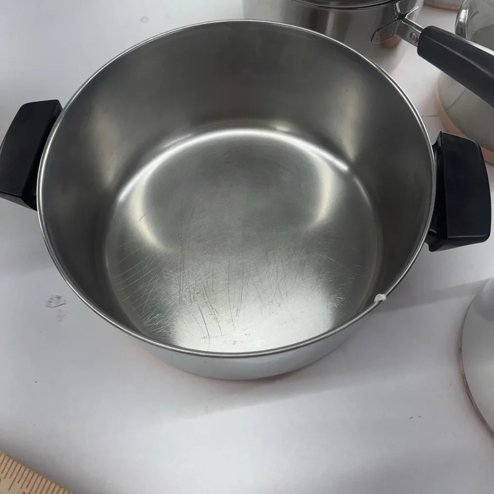 VTG 10 Pc Revere Ware 1801 Pots,Skillets, Lids   Clean. USA